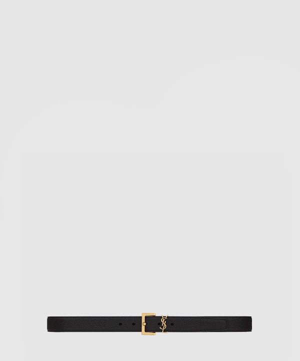 [SAINT LAURENT-생로랑]모노그램 토고레더 벨트 634440