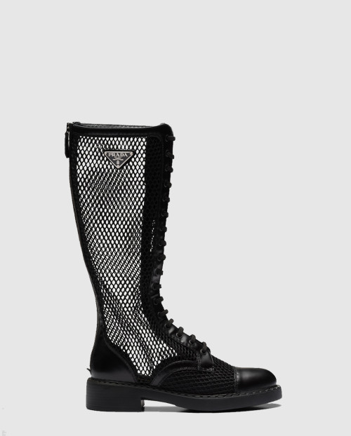 [PRADA-프라다]브러시드 메쉬 부츠 1W907M