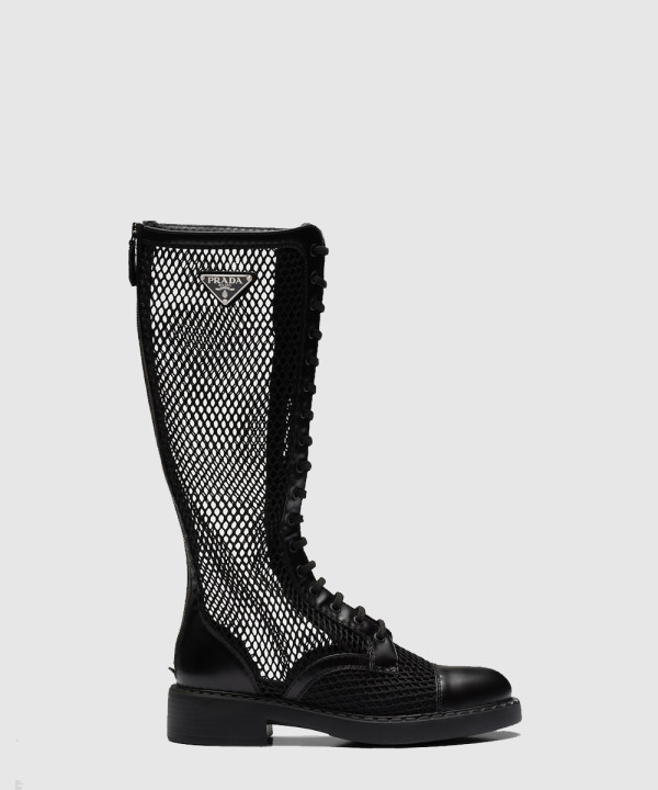 [PRADA-프라다]브러시드 메쉬 부츠 1W907M