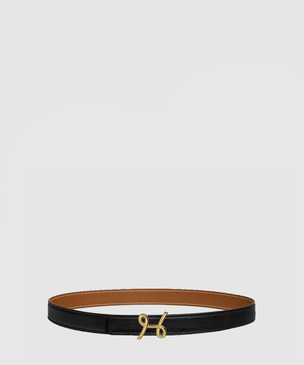 [HERMES-에르메스]H 커시브 리버서블 벨트