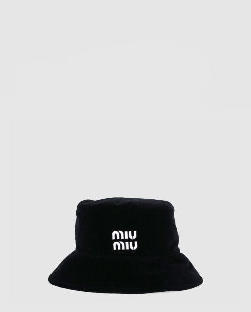 [MIUMIU-미우미우]로고 버킷햇 5HC196