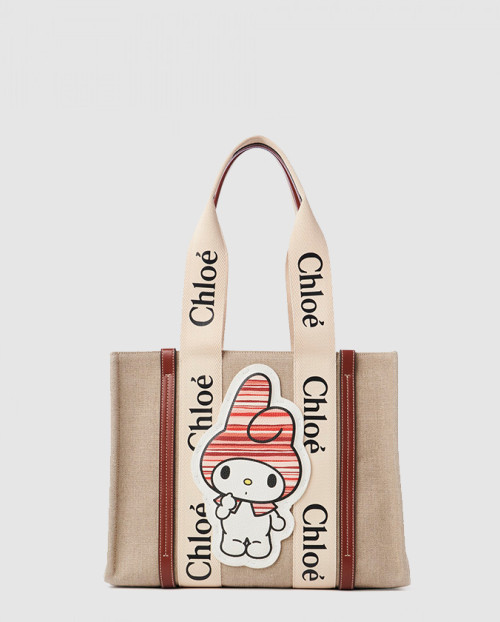 [CHLOE-끌로에]우디 토트백 미듐 SS383