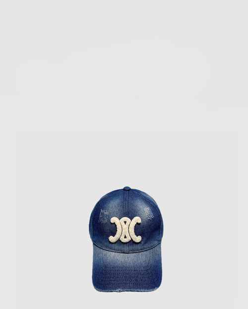 [CELINE-셀린느]이니셜 데님 베이스볼 캡 2AUY88