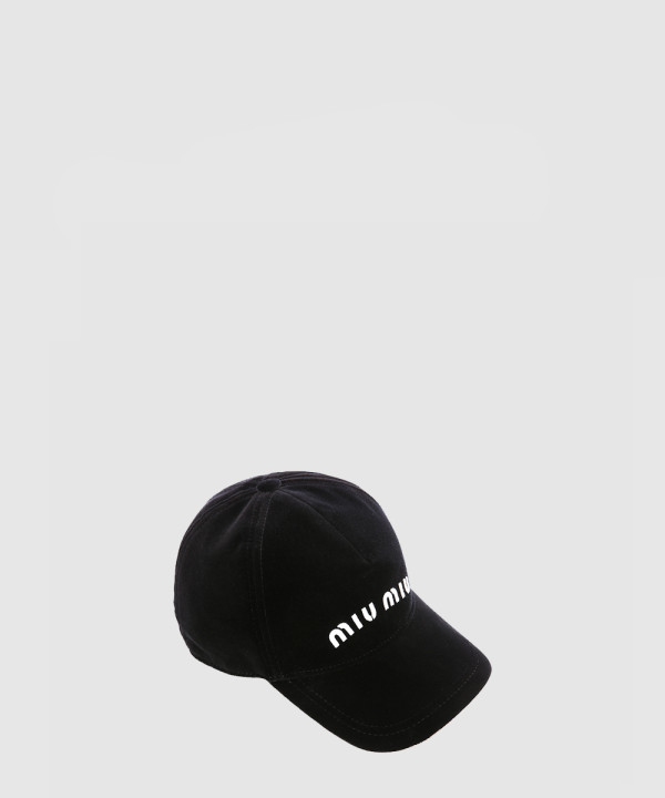 [MIUMIU-미우미우]벨벳 베이스볼 캡 5HC179