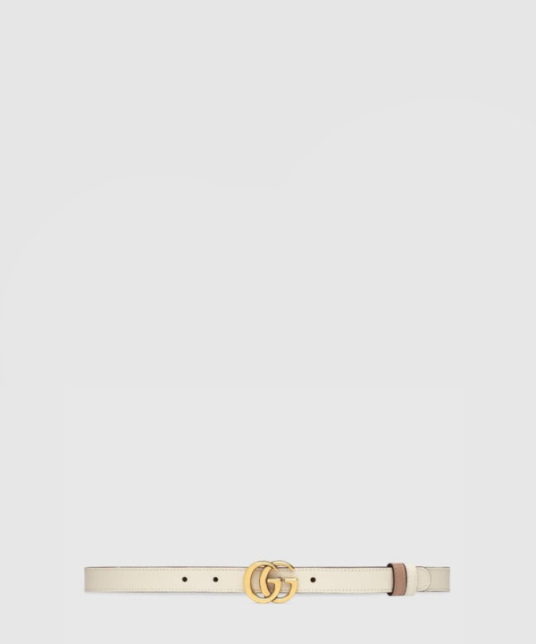 [GUCCI-구찌]GG 마몽 리버서블 씬 벨트 659418