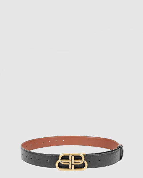 [BALENCIAGA-발렌시아가]BB 리버서블 가죽 벨트 883739