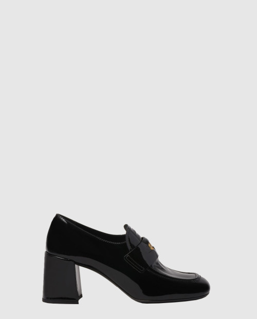 [MIUMIU-미우미우]페이던트 페니 로퍼 힐 F0002