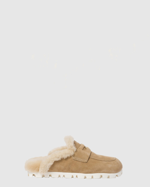 [MIUMIU-미우미우]스웨이드 뮬 F0379