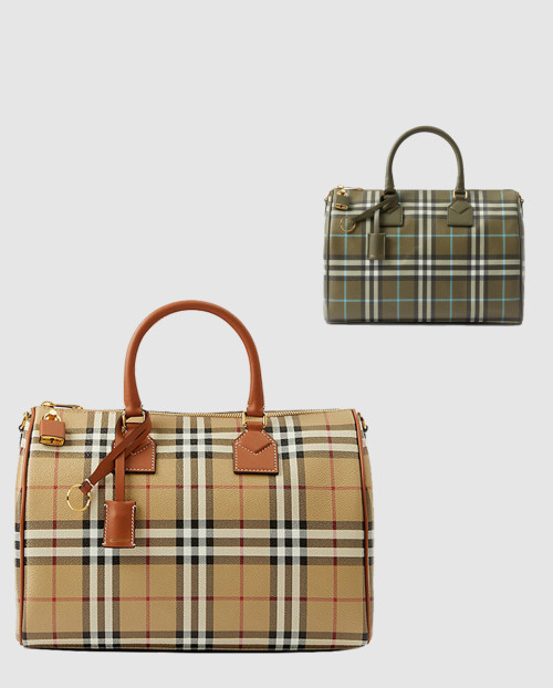 [BURBERRY-버버리]체크 미듐 볼링백 80713571