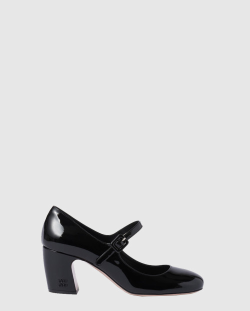 [MIUMIU-미우미우]페이던트 가죽 펌프스 F0002