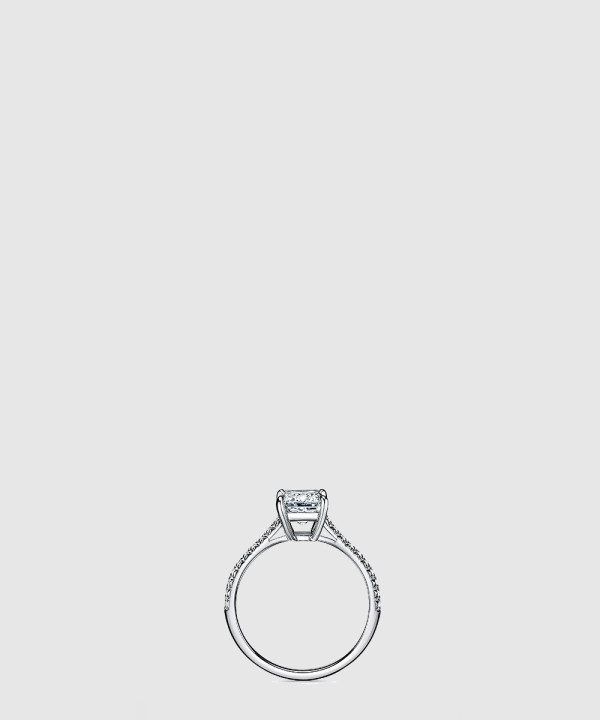 [TIFFANY-티파니]에메랄드 컷 웨딩 반지