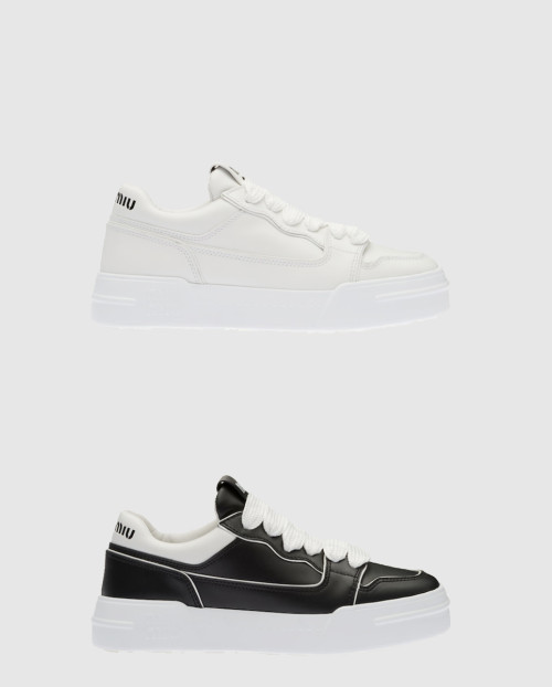 [MIUMIU-미우미우]가죽 스니커즈 F0967
