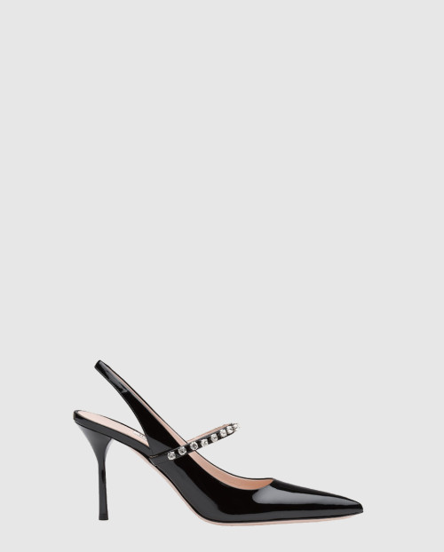 [MIUMIU-미우미우]미우미우 펌프스 힐 F0002