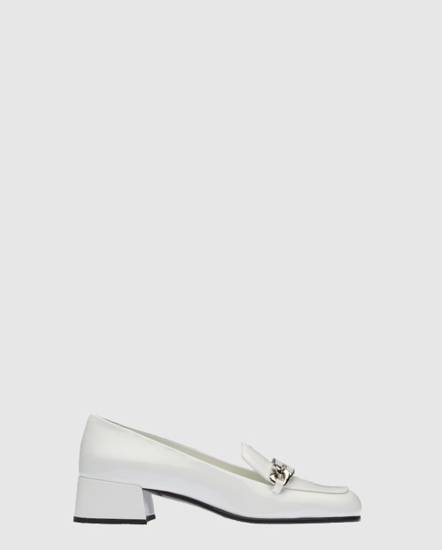 [MIUMIU-미우미우]레더 로퍼 F0009