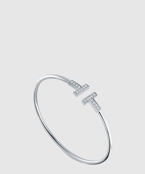 [TIFFANY-티파니]다이아몬드 와이어 팔찌