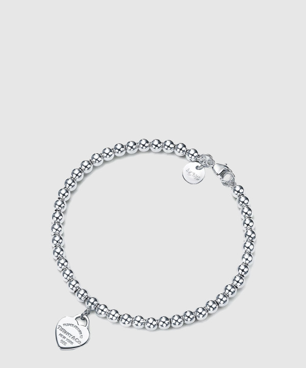 [TIFFANY-티파니]하트 태그 비드  팔찌
