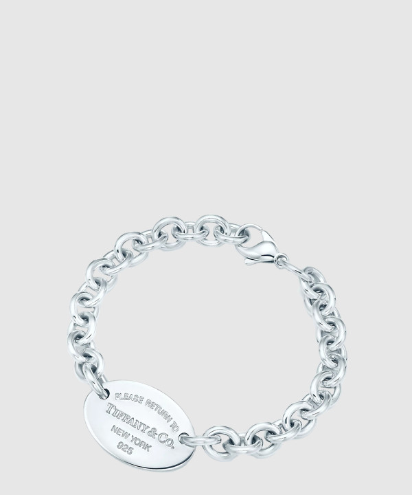 [TIFFANY-티파니]오벌 태그 팔찌