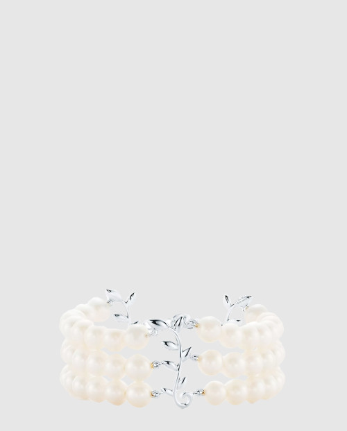 [TIFFANY-티파니]올리브 리프 쓰리 로우 팔찌