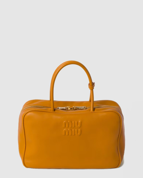 [MIUMIU-미우미우]레더 탑핸들백 5BB117