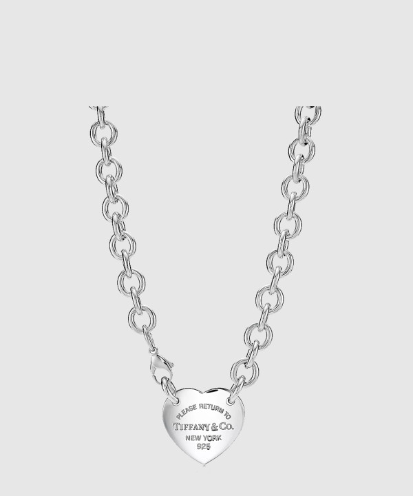 [TIFFANY-티파니]하트 태그 목걸이