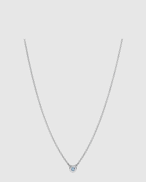 [TIFFANY-티파니]컬러 바이 더 야드 아쿠아마린 펜던트 목걸이