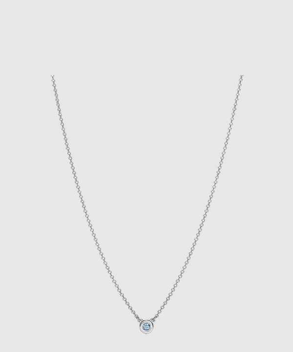 [TIFFANY-티파니]컬러 바이 더 야드 아쿠아마린 펜던트 목걸이