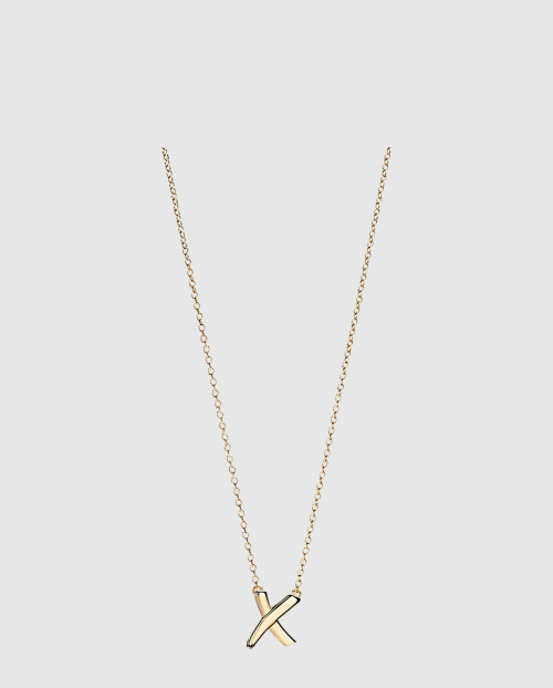 [TIFFANY-티파니]X 펜던트 목걸이