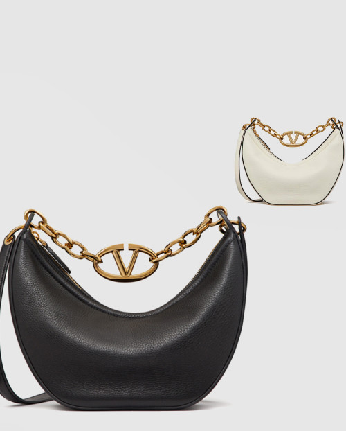 [VALENTINO-발렌티노]브이로고 문 스몰 호보백