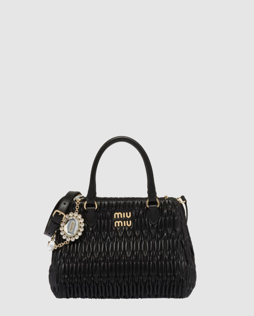 [MIUMIU-미우미우]크리스탈 나파 토트백 5BA067