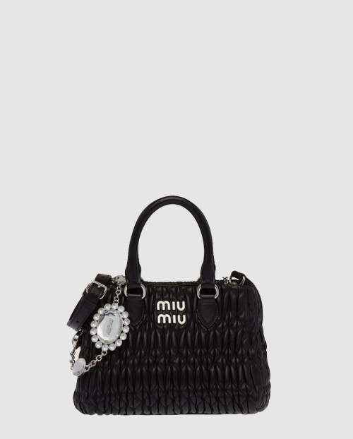 [MIUMIU-미우미우]크리스탈 나파 토트백 5BA251