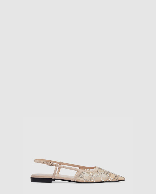 [GUCCI-구찌]GG 슬링백 플랫 슈즈 762374