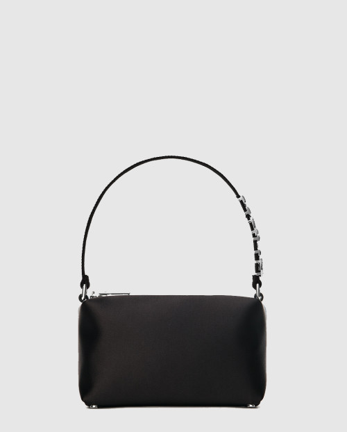 [A.WANG-알렉산더왕]크리스탈 로고 장식 새틴 클러치