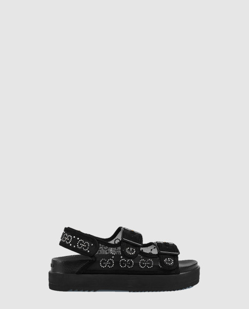 [GUCCI-구찌]크리스탈 GG 샌들 701158