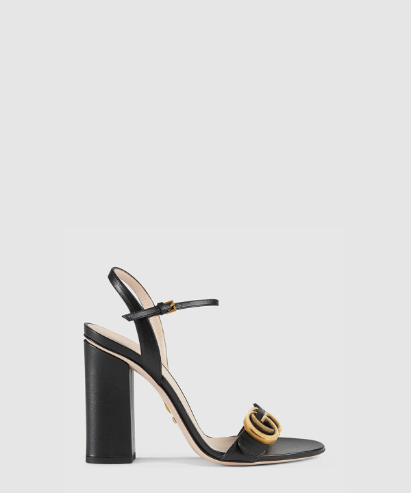 [GUCCI-구찌]홀스빗 미드힐 샌들 453378