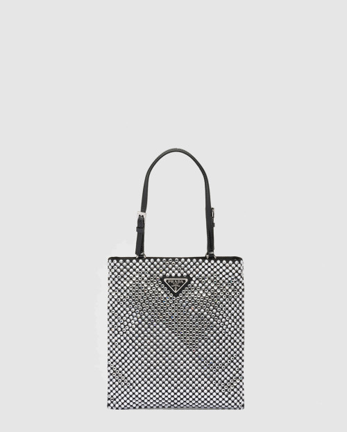 [PRADA-프라다]크리스탈 새틴 핸드백 1BA253