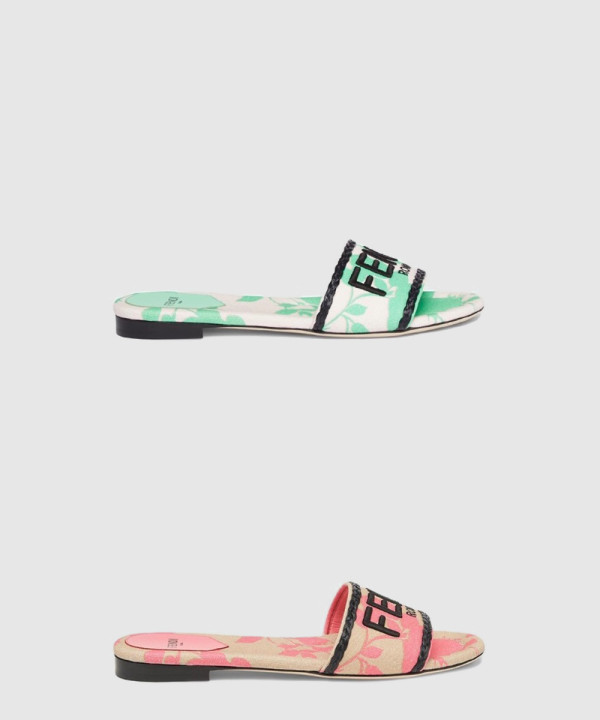 [FENDI-펜디]와이드 자수 패션 슬리퍼 8R8092