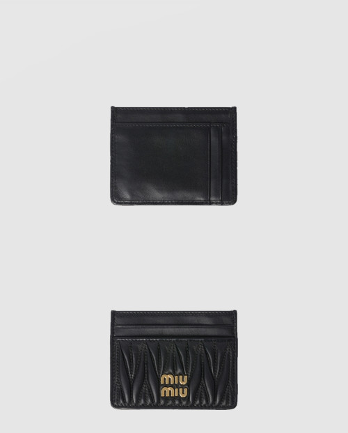 [MIUMIU-미우미우]마테라쎄 나파 가죽 카드 홀더 5MC076