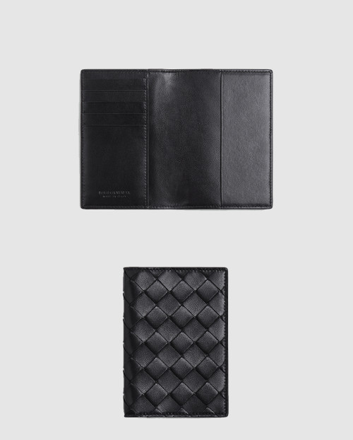 [BOTTEGA-보테가베네타]인트레치아토 플랩 카드 케이스 607482