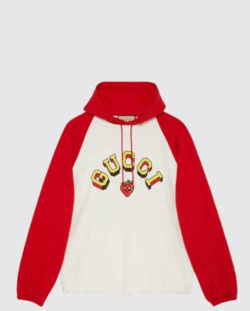 [GUCCI-구찌]코튼 저지 후드 스웨트셔츠 773734