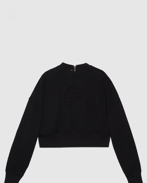 [GUCCI-구찌]더블 G 니트 면 맨투맨 756869