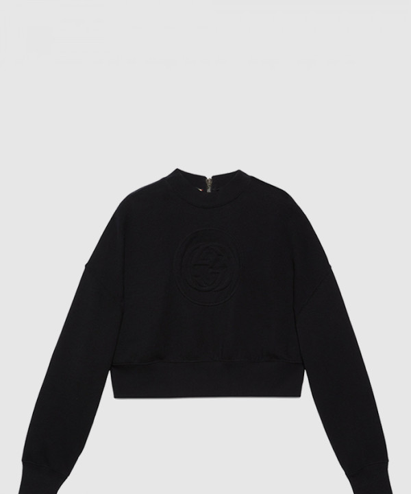 [GUCCI-구찌]더블 G 니트 면 맨투맨 756869