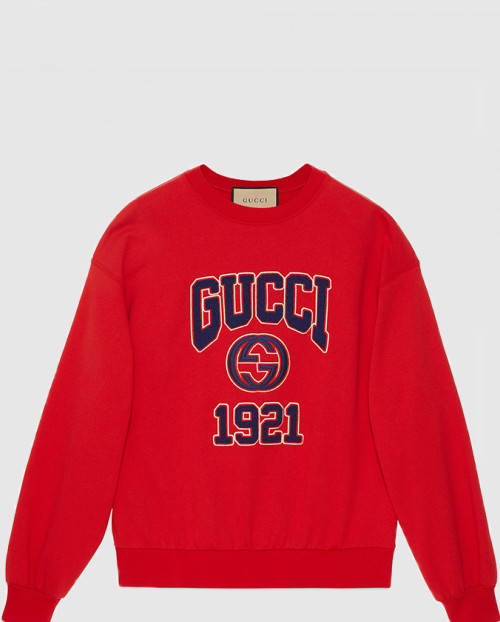 [GUCCI-구찌]자수 코튼 저지 스웨트셔츠 768530