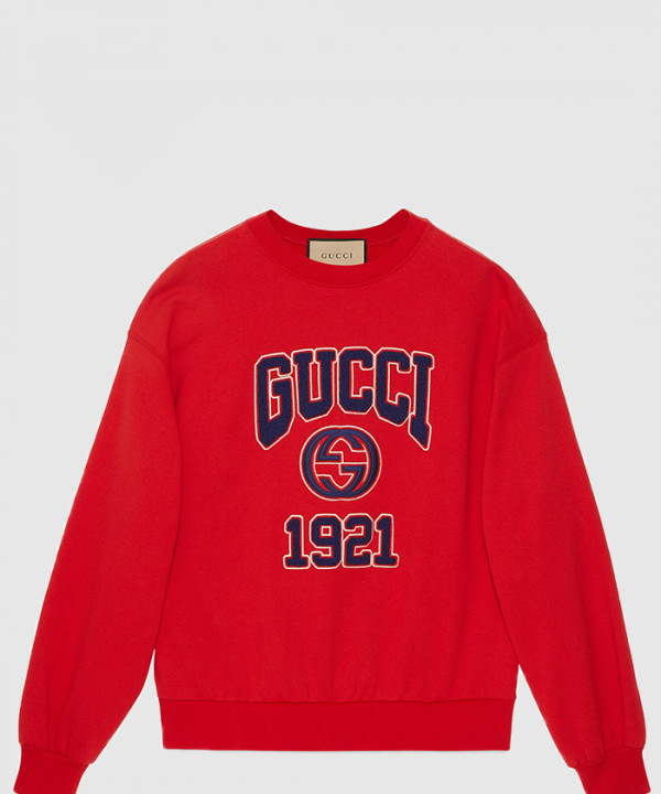 [GUCCI-구찌]자수 코튼 저지 스웨트셔츠 768530