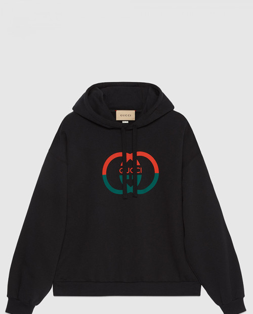 [GUCCI-구찌]코튼 저지 프린트 후드 스웨트셔츠 721427