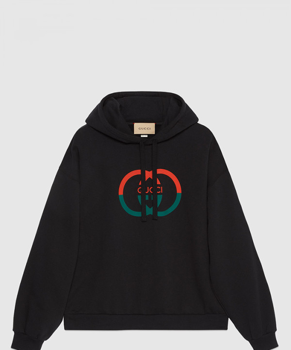 [GUCCI-구찌]코튼 저지 프린트 후드 스웨트셔츠 721427