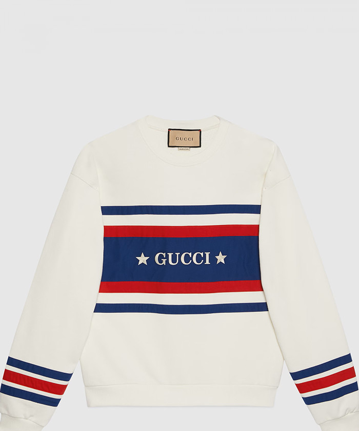 레플리카|이미테이션 gucci-구찌자수-코튼-저지-스웨트셔츠-746988