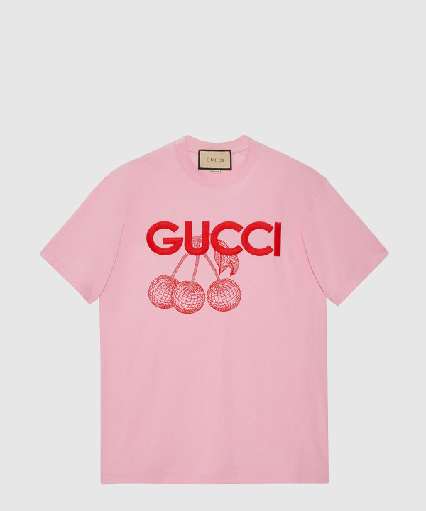 [GUCCI-구찌]니트 면 프린트 티셔츠 776596