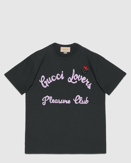 [GUCCI-구찌]니트 면 프린트 티셔츠 717422