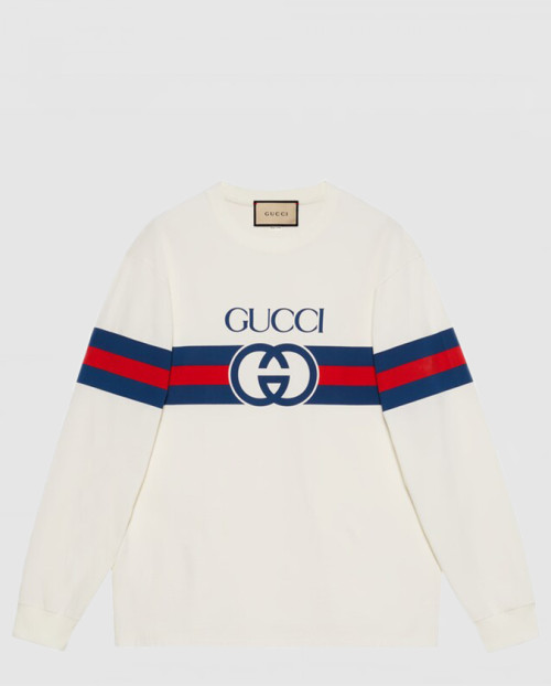 [GUCCI-구찌]자수 코튼 저지 스웨트셔츠 581903