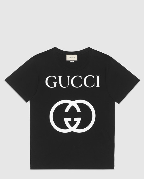 [GUCCI-구찌]오버사이즈 인터로킹 G 코튼 티셔츠 493117